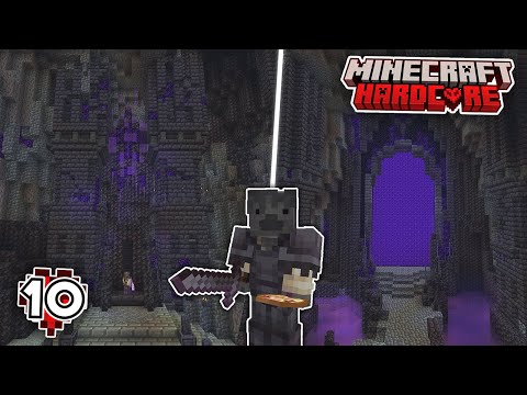 I Built a Nether Portal FORTRESS In Hardcore Minecraft