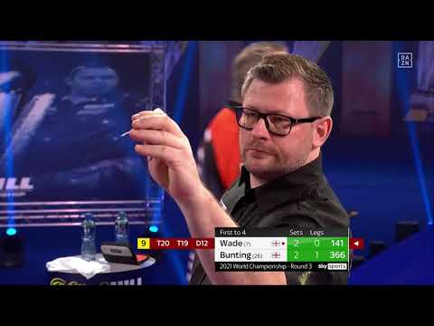 James Wade wirft den ersten 9-Darter der Darts WM 2021 | DAZN