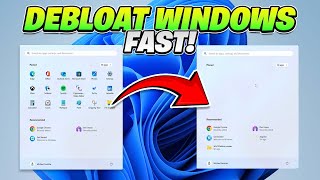 How To DEBLOAT Windows 11 in 2024 ✅ (LOWER PROCESSES & Lower Ram Usage)