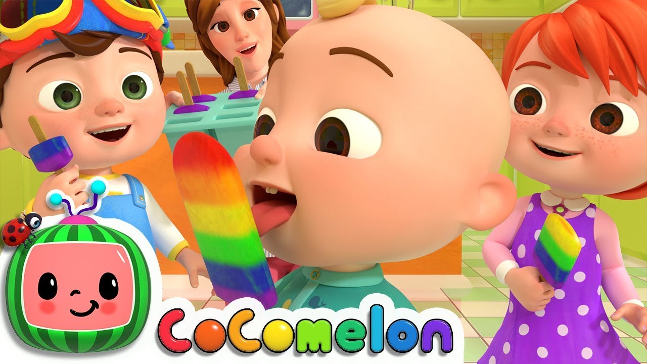 The Colors Song (with Popsicles) Lyrics - CoComelon