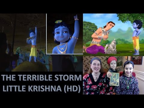 AMERICANS REACT TO "The Terrible Storm | Little Krishna HD" / AMAZING KRISHNA :)