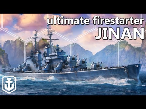 The Most Fires/Minute in the Game! - Jinan (World of Warships)