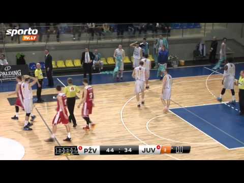 SportoTv.lt: BBL: Pasvalio "Pieno Žvaigždės" - Utenos "Juventus" 2015 03 02