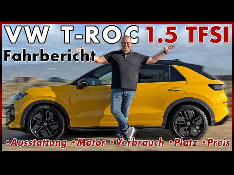VW T-Roc 1.5 eTSI - Test drive in the new VW compact SUV with 150 hp | Test Review (German)