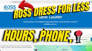 📍Ross Dress for Less Store Near Me | Hours | Phone | Directions