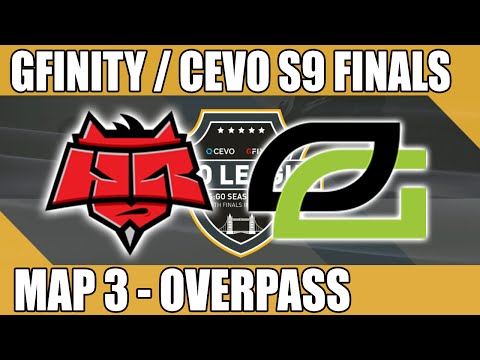 OpTic Gaming vs HellRaisers | Map 3 (Overpass) Gfinity/CEVO Season 9 Finals (28.04.2016)
