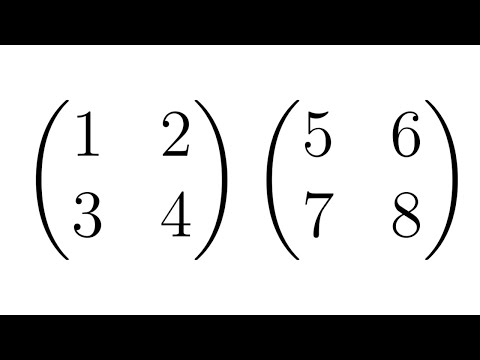 Matrix Multiplication || Example with Two 2x2 Matrices