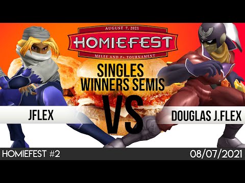 Homiefest #2 - Smash Melee - Jflex (Sheik) vs. Douglas J. Gov (Captain Falcon) - Winners Semis
