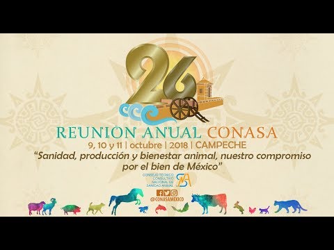 26ª Reunión Anual CONASA, Campeche 9, 10 y 11 de octubre 2018