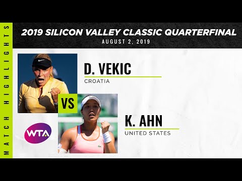 Donna Vekic vs. Kristie Ahn | 2019 Silicon Valley Classic Quarterfinal | WTA Highlights