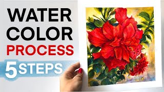 5 Steps to a Successful Watercolor Painting | My Process!