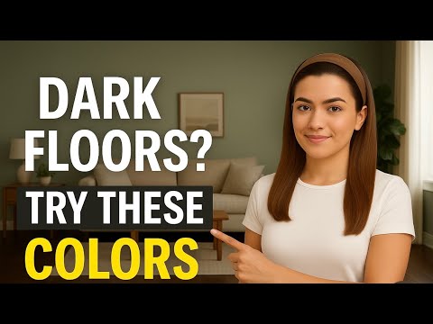 4 best wall COLORS for DARK wood floors.