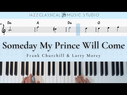 Someday My Prince Will Come - Frank Churchill | Piano Tutorial (EASY) | WITH Music Sheet | JCMS