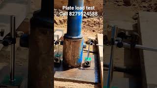 plate load test | Soil load bearing capacity #engineering #concrete #civil #engineer #technology