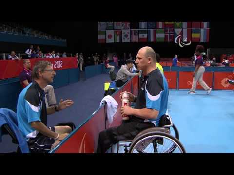 Table Tennis - CHN vs CZE - Men's Singles - Class 10 Quarterfinal 1 - London 2012 Paralympic Games