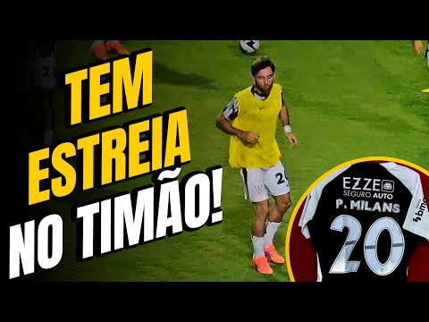 PEDRO MILANS NOVO REFORÇO DO CORINTHIANS ESTREIA DIANTE DO VELO CLUBE