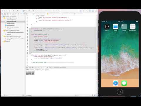 Scheduling Notifications in Swift and xcode