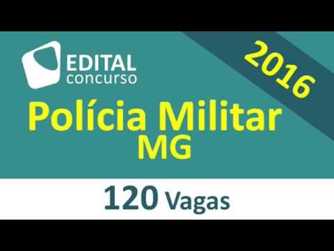 Edital Concurso Polícia Militar MG 2016 - Minas Gerais