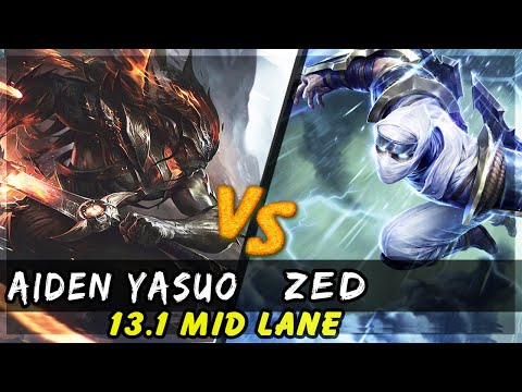 AidenYasuo - Yasuo vs Zed MID Patch 13.1 - Yasuo Gameplay
