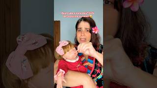 NÃO PODE LEVAR BEBÊ REBORN PRA ESCOLA #shorts
