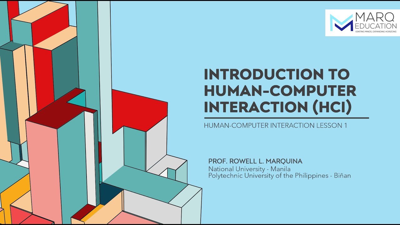 HCI  Lesson 1:  Introduction to Human Computer Interaction