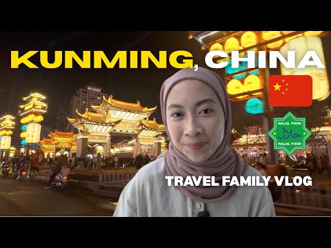 Travelling to Kunming with Kids | Halal food | DELAYED FLIGHT and 🇨🇳 Helpful China Tips
