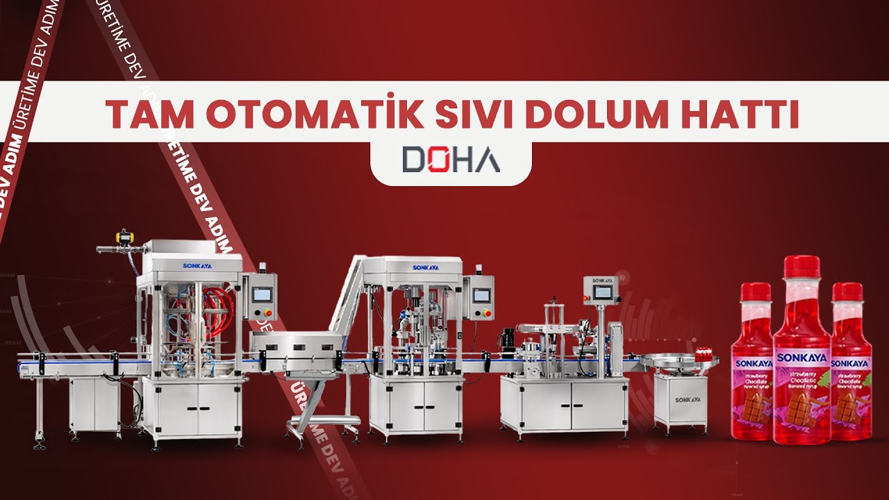 Doha tam otomatik sıvı dolum hattı