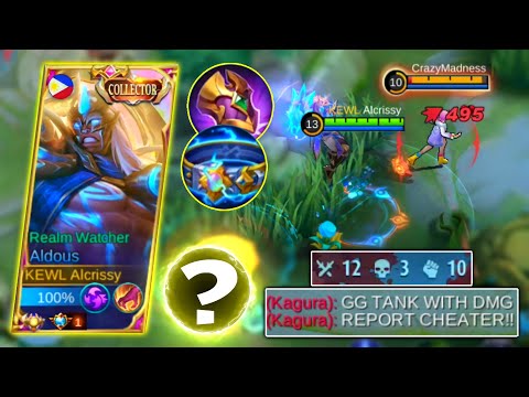 ALDOUS TANK BUILD WITH OP ITEM AGAINST SUSTAIN HERO! NEW 1 HIT BUILD? ALDOUS BEST BUILD 2022 - MLBB