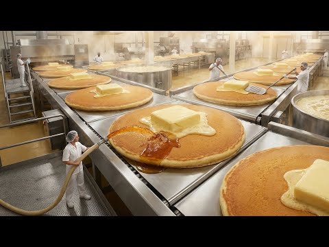 Inside a Pancake Factory | From Raw Batter to Perfect Pancakes
