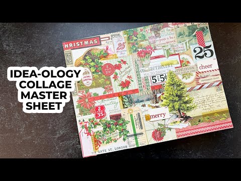 Turn Leftovers into Magic! Tim Holtz Idea-ology Collage Master Sheet