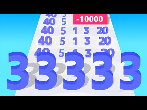 NUMBER MASTER — BACKWARD RUN: 33333 To 269 (Gameplay*)