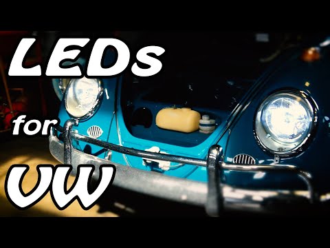 Vintage LED Hella Headlights for your Classic VW Beetle BuG Ghia Type 2