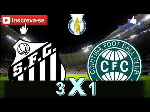 SANTOS 3X1 CORITIBA - GOLS - | BRASILEIRO DE ASPIRANTES |
