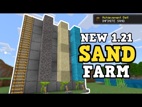 BEST INFINITE GRAVITY SAND FARM Minecraft Bedrock 1.21.5!
