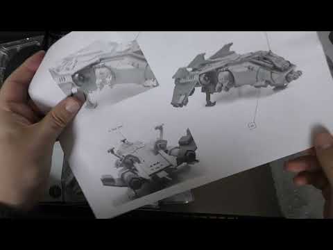 Space Marine Fire Raptor Gunship - Unboxing (HH & WH40K)