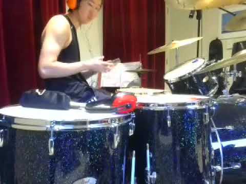 drummer practices left foot clave over pop songs (21/01/24)