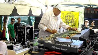 King Jammy's set up in sound system style - garance reggae festival 2011