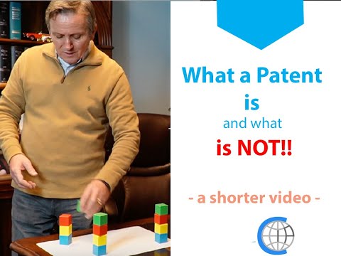 What a Patent is and what is NOT - a Shorter Video