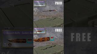 Paid Vs Free Assault Knife... 💀