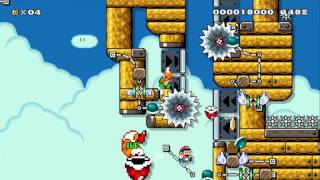 Super Mario Maker - Pit of Panga: Skyway to Shell beaten