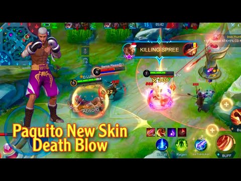 Paquito New Skin Death Blow New Build 2021 Top 1 Global Gameplay - Mobile Legends Bang Bang