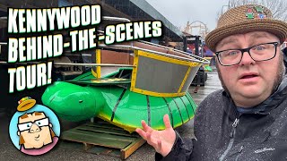 Rainy Behind the Scenes Tour of Kennywood - Preview of New Attractions for 2024 - West Mifflin, PA