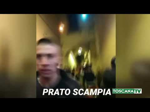 2020-02-29 PRATO - FAR WEST IN CENTRO, INTERVENGONO CC E POLIZIA