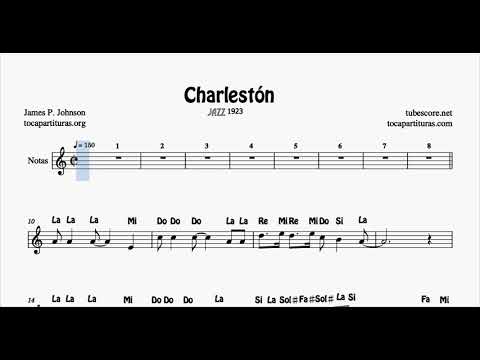 The Charleston Sheet Music with Flute Notes Violin Oboe Easy Key