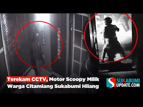 Terekam CCTV, Motor Scoopy Milik Warga Citamiang Sukabumi Hilang