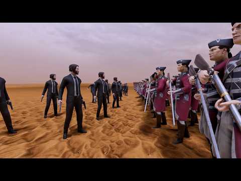 100 JOHN WICKVS 500.000 RED COAT ARMY - Ultimate Epic Battle Simulator 2