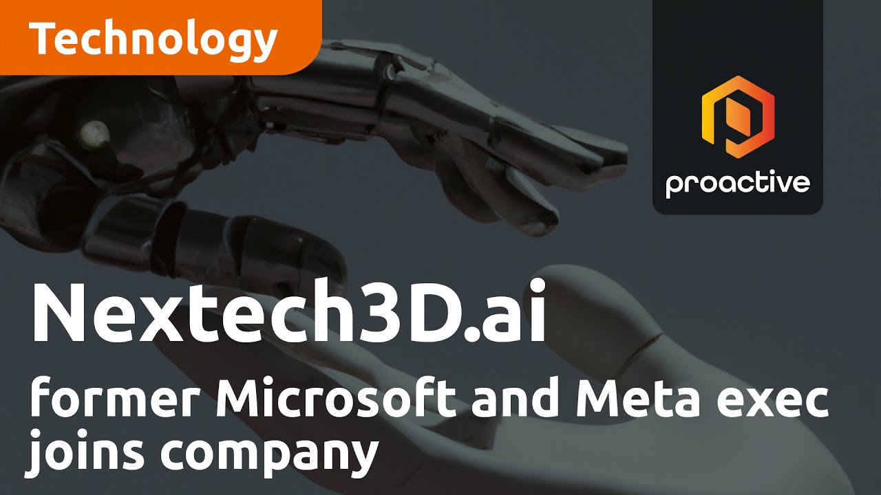 Nextech3D.ai announces former Microsoft and Meta executive Hareesh Achi joins company