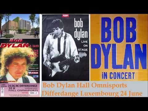 Bob Dylan 1996 European Summer Tour - Hall Omnisports, Differdange Luxembourg 24 June 1996