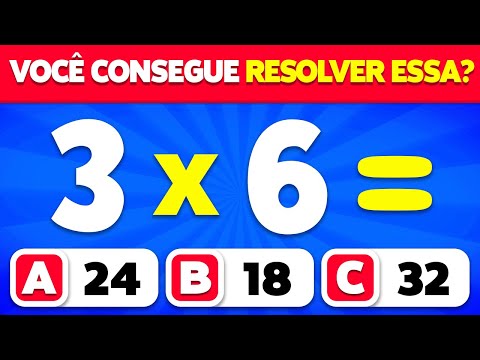 VOCÊ É BOM MESMO  DE MATEMÁTICA? ➗✖️🧠 | Fácil, Médio, Difícil, Impossível