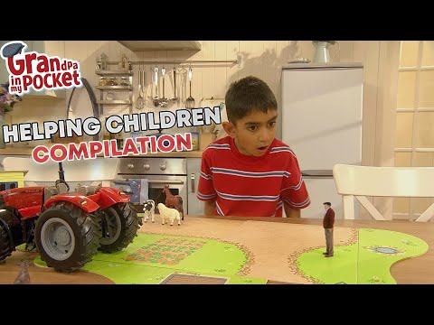 Children Helped by Grandpa | Shy Shanay | Caveman | Grandpa In My Pocket Full Episode Compilation 69